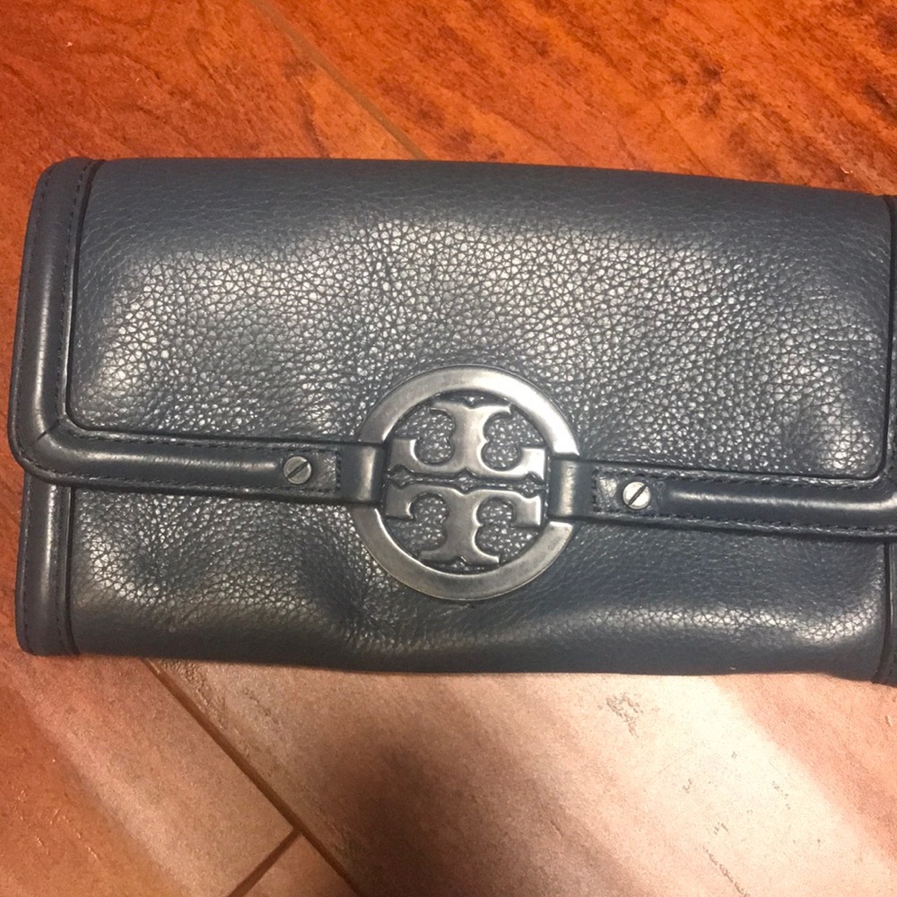 Tory Burch Blue Wallet